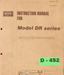 Daihen-Daihen Dr Series Robot Install and Maintenance Manual 1997-DR-DR Series-01